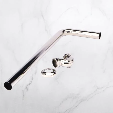 Shallow Seal Bath Trap Longer - Polished Nickel