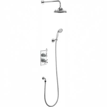 Burlington Trent Thermostatic Two Outlet Concealed Divertor  Shower Valve
