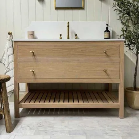 Verona 900mm 2 Drawer Single Vanity Unit