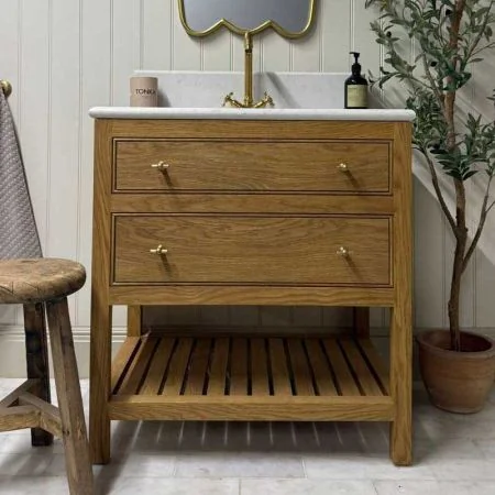 Verona 700mm 2 Drawer Single Vanity Unit