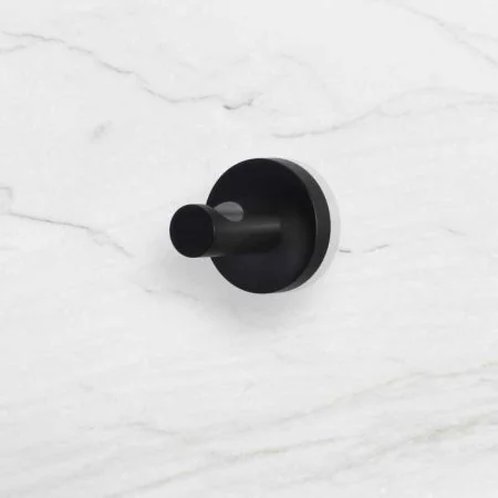Contemporary Collection Single Robe Hook - Matt Black