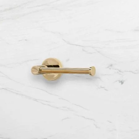 Contemporary Toilet Roll Holder - Living Brass
