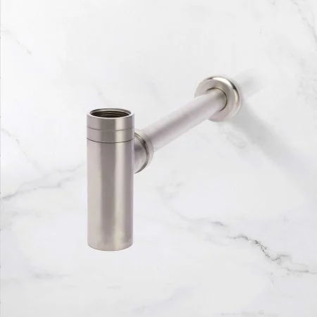 Contemporary Collection Flat Bottom Basin Bottle Trap - Brushed Nickel