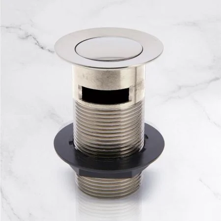 Slotted Click Clack Waste - Brushed Nickel
