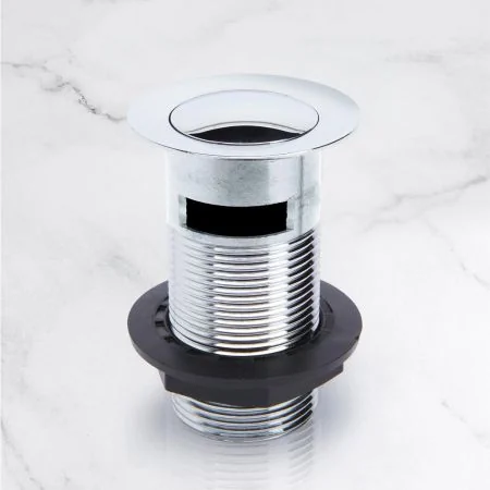 Slotted Click Clack Waste - Chrome