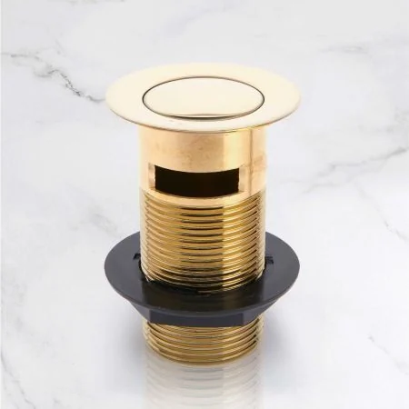 Slotted Click Clack Waste - Living Brass