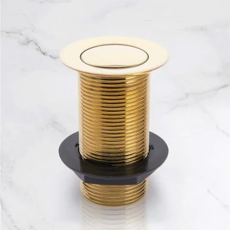 Unslotted Click Clack Waste - Living Brass