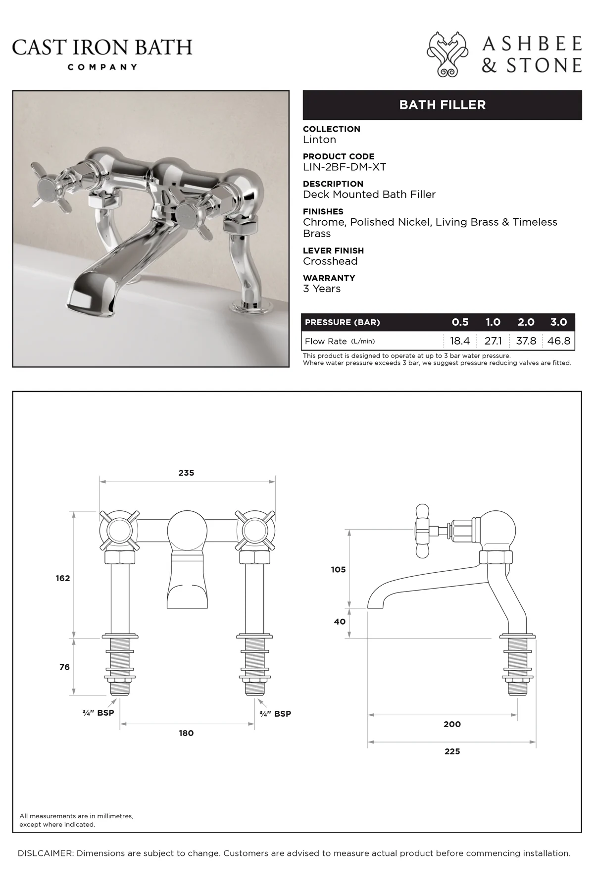 View Linton Bath Filler specification}}