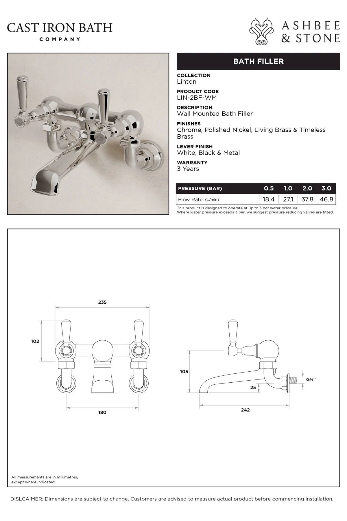 View Linton Bath Filler specification}}
