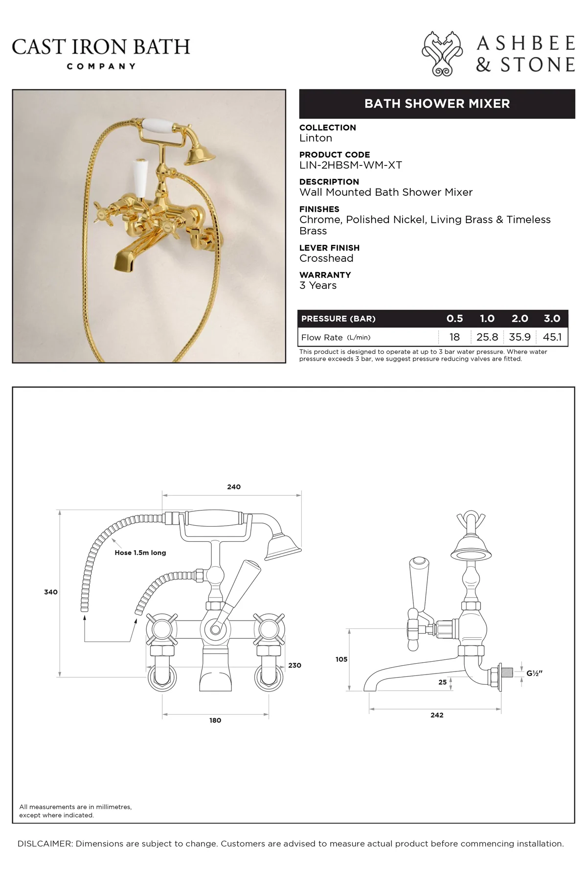 View Linton Bath Shower Mixer specification}}