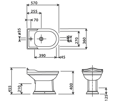 Specification drawing for - BSBID1THWHIBL