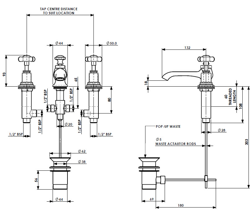 Specification drawing for - CIBC-3HBM-X-PN