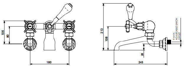 Specification drawing for - CIBC-BF-X-WM-PN