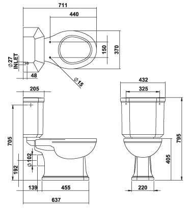 Specification drawing for - EMCLOCC6WHI-EMCICCCWHIBL