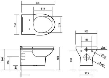 Specification drawing for - EMPANWM6WHI