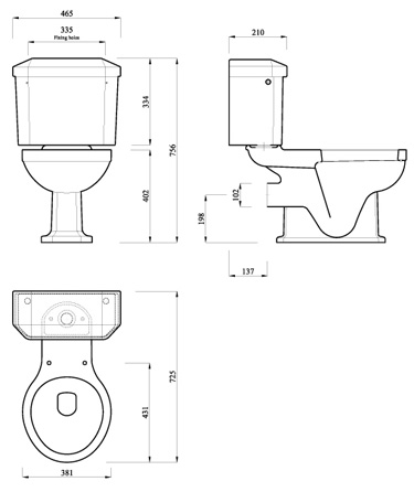 Specification drawing for - LB7207LB7208LB7299LB1307