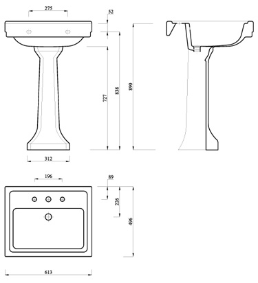 Specification drawing for - LB7301LB7304