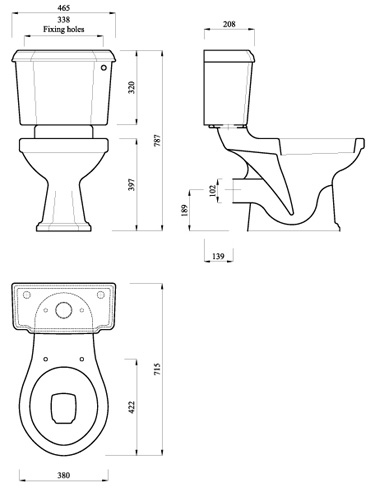 Specification drawing for - LB7508LB7507LB7599LB1307