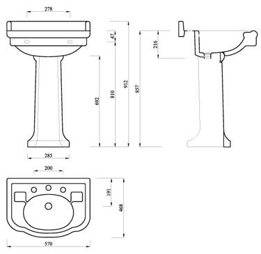 Specification drawing for - LB7721LB7724