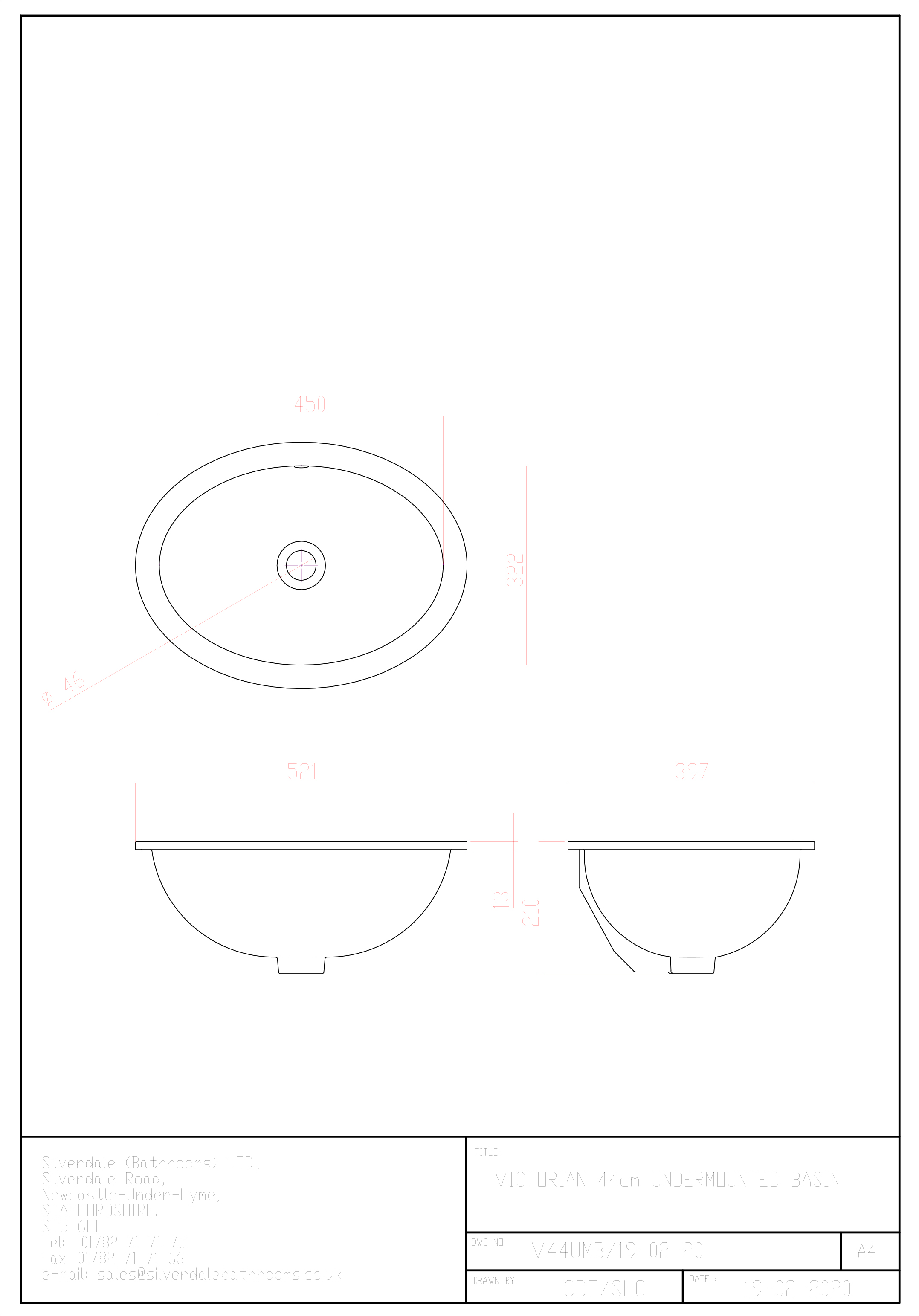 Specification drawing for - VCBASUM0AWHIBL