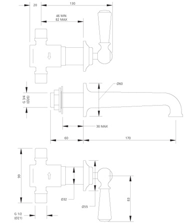 Specification drawing for - WL1152